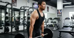 Prompt Gemini AI foto cowok sporty di GYM. (Sumber: Gemini AI)