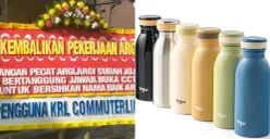 Ilustrasi warganet ngamuk kirim karangan bunga ke PT KAI perkara hilangnya tumbler Tuku. (Sumber: Instagram)