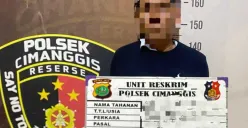 Terduga pelaku pencurian besi pabrik ditangkap polisi. Pelaku kini menjalani pemeriksaan lebih lanjut. (Sumber: Istimewa)