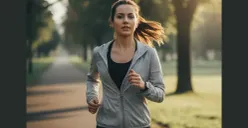 Wanita muda berlari (Sumber: Gemini AI)