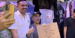 Menteri UMKM, Maman Abdurrahman saat meninjau pedagang pakaian bekas di Pasar Senen, Jakarta Pusat, Minggu, 30 November 2025. (Sumber: POSKOTA | Foto: Pandi Ramedhan)