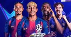 Tonton live streaming Barcelona vs PSG di Liga Champions 2025/2026. (Sumber: Vidio.com)