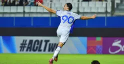 Potret penyerang Persib Bandung, Andrew Jung saat melakukan selebrasi usai mencetak gol ke gawang Bangkok United. (Sumber: Persib)