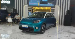 GAC Indonesia resmi meluncurkan mobil listrik AION UT di GIIAS Bandung 2025, Dungus Cariang, Andir, Kota Bandung. (Sumber: Poskota/Erwan Hartawan)