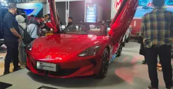 MG Motor Indonesia ikut meramaikan GIIAS Bandung 2025 dengan memperkenalkan model terbaru dan teknologi kendaraan listrik. (Sumber: Poskota/Erwan Hartawan)
