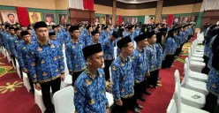 Proses pelantikan 247 PPPK Kabupaten Bogor di Cibinong, Kabupaten Bogor, Kamis, 2 Oktober 2025. (Sumber: Poskota/Giffar Rivana)
