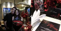 Ungkapan Cinta El Rumi untuk Syifa Hadju di Anniversary: Dinner Romantis dengan Dekorasi Mawar Merah (Sumber: Instagram/@elrumi)
