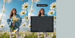 Cara Edit Foto di Taman Bunga ala Rizkina Nazar dari Gemini AI, High Fashion dan Estetik (Sumber: Instagram/rizkinanazarr)