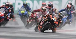 Aksi pembalap MotoGP di tikungan cepat (Sumber: Pinterest)