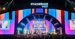Pertunjukan musik Rangga dan Cinta di Synchronize Fest 2025. (Sumber: Instagram/@syncronizefest)