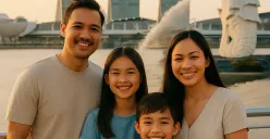 Prompt Gemini AI edit foto di SIngapura (Sumber: AI)