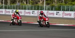 Pembalap muda Indonesia bersaing di Asia Talent Cup 2025 Mandalika. (Sumber: Honda)