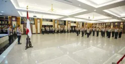 Upacara Kenaikan Pangkat ke dan dalam golongan Pati Polri yang digelar di Rupattama Mabes Polri, Senin, 6 Oktober 2025 malam. (Sumber: Mabes Polri)