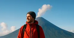 Contoh prompt Gemini AI edit foto di Gunung Semeru (Sumber: AI)
