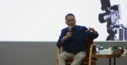 Komisaris Telkom, Rizal Mallarangeng pada acara pelatihan jurnalistik dengan para awak media di Semarang, Kamis, 2 Oktober 2025. (Sumber: Dok. Telkom)