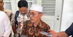Ketua Himpunan Pedagang Pasar Pramuka, Efaldi di Balai Kota DKI Jakarta, Kamis, 9 Oktober 2025. (Sumber: POSKOTA | Foto: M Tegar Jihad)