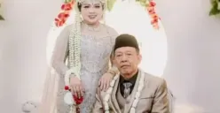 Mbah Tarman Gondol, kakek berusia 74 tahun, mendadak menjadi sorotan setelah videonya menikahi gadis muda bernama Sheila (Sumber: TikTok/ @lia708995)