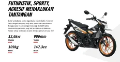 Desain terbaru Suzuki Satria F150 2025 tampil lebih agresif dan modern, siap kembali jadi ikon motor bebek sport Indonesia. (Sumber: Dok/Suzuki Indonesia)