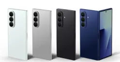 Galaxy Z Fold7 terbuka menampilkan layar utama besar dengan antarmuka Gemini AI, menggambarkan pengalaman kerja cerdas dalam genggaman. (Sumber: Dok/Samsung)