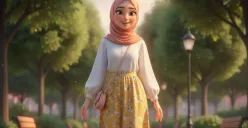 Hasil edit foto 3D ala film animasi Pixar pakai Prompt Gemini AI. (Sumber: Gemini AI)