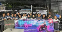Komunitas Honda Vario gelar Nocturnity Riding  sebagai ajang riding untuk gaungkan pesan keselamatan berkendara di malam hari. (Sumber: Istimewa)