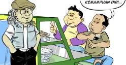 Obrolan Warteg menyoroti sikap Gubernur DKI Jakarta Pramono Anung yang memilih hanya satu periode menjabat. Sikap ini dinilai patut diapresiasi di tengah ambisi kekuasaan para elite politik. (Sumber: Poskota/Arif Setiadi)