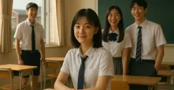Contoh prompt Gemini AI edit foto saat masih sekolah (Sumber: AI)