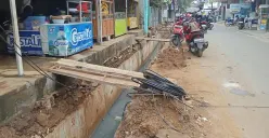 Proyek saluran air di Jalan Bojong Raya, Kembangan, Jakarta Barat. (Sumber: Dok. Istimewa)