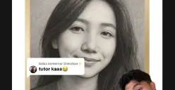 Tampilan antarmuka aplikasi Amora yang viral di TikTok, menampilkan hasil analisis kepribadian dan sketsa wajah jodoh pengguna. (Sumber: Tiktok/@aaleisme)