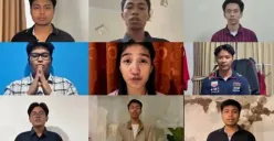 Enam mahasiswa Unud mengunggah video permintaan maaf setelah nama mereka viral dalam percakapan bullying mahasiswa. (Sumber: X/@Juanmarpaung99)