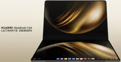 Huawei MateBook Fold Ultimate Design tampil mewah dengan layar lipat fleksibel dan paket aksesori kulit premium yang menegaskan karakter profesional pengguna. (Sumber: Dok/Huawei)