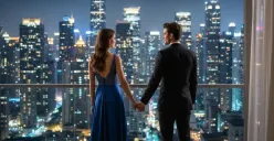 Contoh prompt Gemini AI foto malam minggu romantis bareng pasangan. (Sumber: Istimewa)