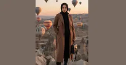 Edit Foto di Cappadocia dengan Latar Belakang Balon Pakai Gemini AI (Sumber: TikTok/talitakhaira)