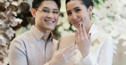 Pasangan muda Teuku Rassya dan Cleantha Islan resmi bertunangan setelah lima tahun menjalin hubungan. (Sumber: Instagram/@cleanthaislan)