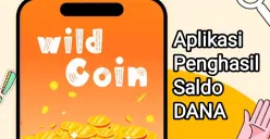 Cara dapat saldo DANA gratis dari aplikasi penghasil uang Wild Coin. (Sumber: Play Store)