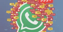 Ilustrasi pesan spam di WhatsApp. (Sumber: Poskota/Gemini AI)