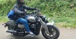 Motor QJMotor SRV 250 Libero menawarkan keseimbangan antara tampilan elegan dan fungsionalitas sehari-hari. (Sumber: Poskota/Erwan Hartawan)