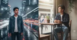 Hasil edit foto pakai prompt Gemini AI dengan tema gaya anak skena. (Sumber: Gemini AI)