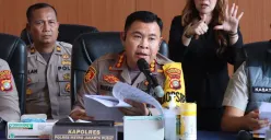 Kapolres Metro Jakarta Pusat, Kombes Susatyo Purnomo Condro dalam jumpa pers kasus pengungkapan  jaringan produksi narkotika jenis ekstasi. (Sumber: Dok. Polres Metro Jakarta Pusat)