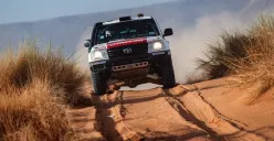 Julian Johan saat melakukan latihan di Gurun Sahara bersama tim Compagnie Saharienne. (Sumber: Tim Compagnie Saharienne)