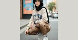 Cara Edit Foto OOTD Streetwear Modern di Gemini AI (Sumber: TikTok/@lls220)