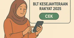Ilustrasi cek BLT Kesejahteraan Rakyat 2025. (Sumber: Poskota/ChatGPT)