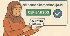 Ilustrasi cek penerima bantuan sosial (bansos) melalui cekbansos.kemensos.go.id. (Sumber: Poskota/ChatGPT)
