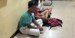 Para pelajar SMP yang diamankan diduga terlibat tawuran di Arco, Kelurahan Duren Seribu, Kecamatan Sawangan Kota Depok. (Sumber: Poskota/Angga Pahlevi)