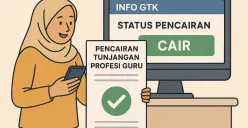 Ilustrasi pencairan tunjangan profesi guru (TPG). (Sumber: Poskota/ChatGPT)