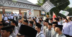 Suasana Hari Santri Nasional (HSN) 2025 di Alun-alun M Hasibuan, Kelurahan Marga Jaya, Kecamatan Bekasi Selatan, Kota Bekasi, dipadati ribuan santri, Rabu, 22 Oktober 2025. (Sumber: Dok. Pemkot Bekasi)