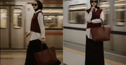 Edit Foto di Stasiun Kereta dengan OOTD Edgy Pakai Gemini AI (Sumber: TikTok/npcapcuttemplate)