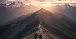 Prompt AI Foto pasangan romantis saat mendaki gunung (Sumber: Gemini AI)