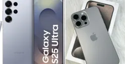 Samsung Galaxy S25 vs iPhone 15 (Canva Edit)