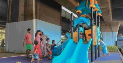 Taman Si Pitung di Kolong Tol Jampea, Jakarta Utara. (Sumber: Dok. Kominfotik Pemprov Jakarta)